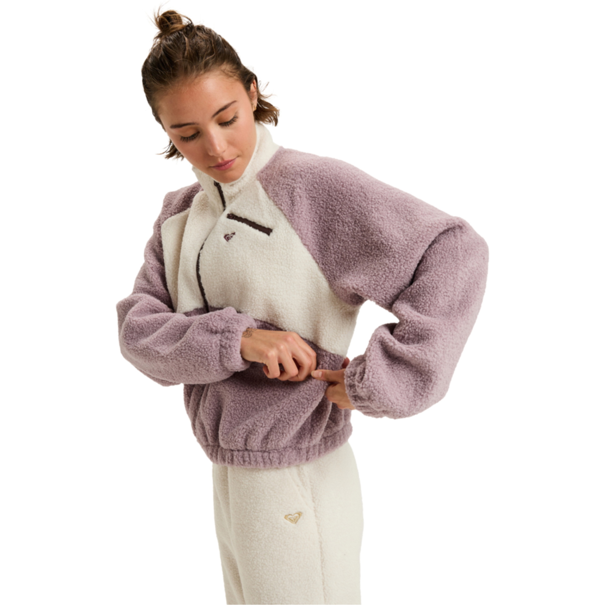 2025 Roxy Womens Waves Of Warmth Colorblock Sport Sweater ERJPF03242 - Nirvana